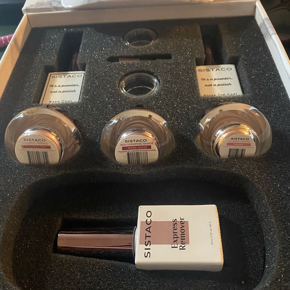 Sistaco Nail Powder Set with Express Remover